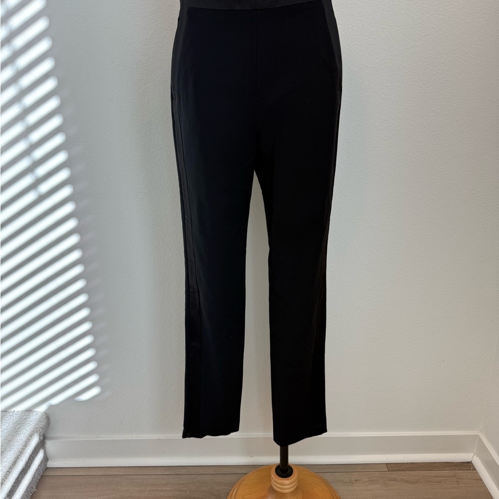 NWT Roberto Cavalli black dress pants Italian size 44 USA medium Straight-Leg